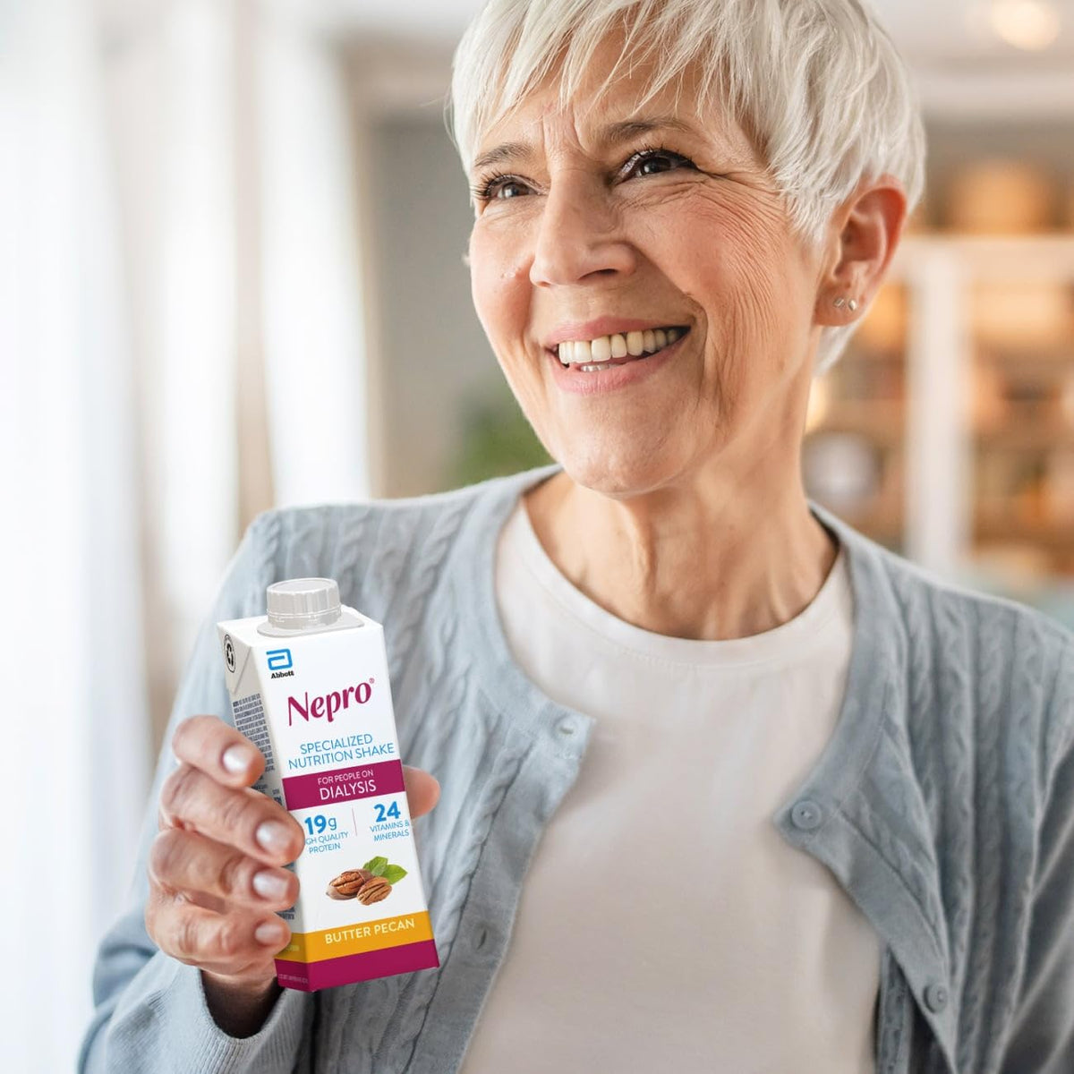 Nepro Nutrition Shake for People on Dialysis,19g Protein,420 Calories,Mixed Berry,8 fl oz,(Pack of 48)