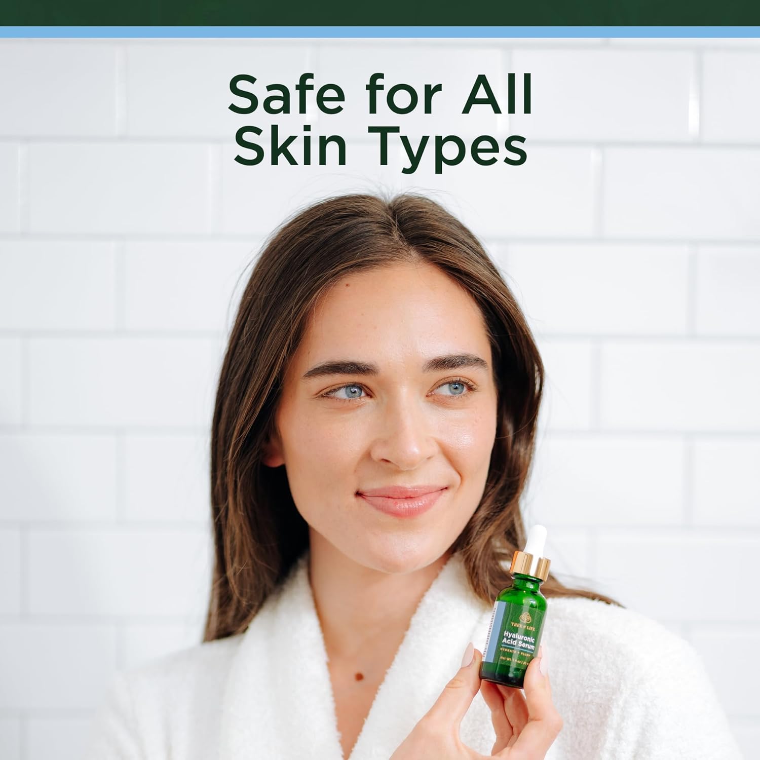 Tree of Life Hyaluronic Acid Serum For Face - Deep Hydration for Dry, Dehydrated, & Sensitive Skin - Dermatologist Tested - Moisturizing Treatment for Smooth Skin, 2 Fl Oz
