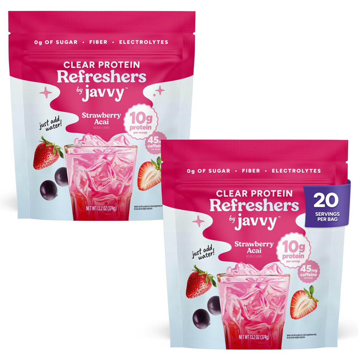 Javvy Clear Protein Powder with Clear Whey Protein, Pineapple Mango