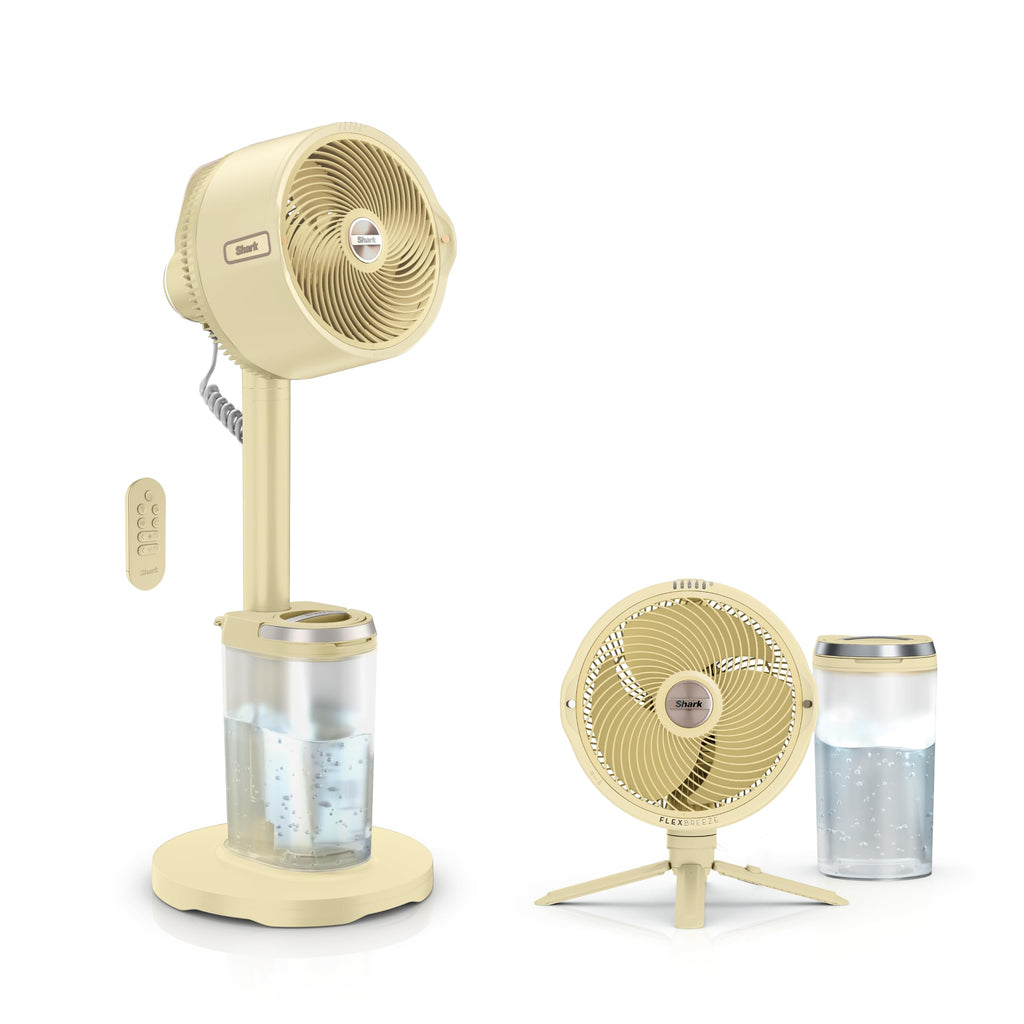 Shark FlexBreeze Pro Mist 2-in-1 Fan with Integrated Mist, Blush, FA300PK2
