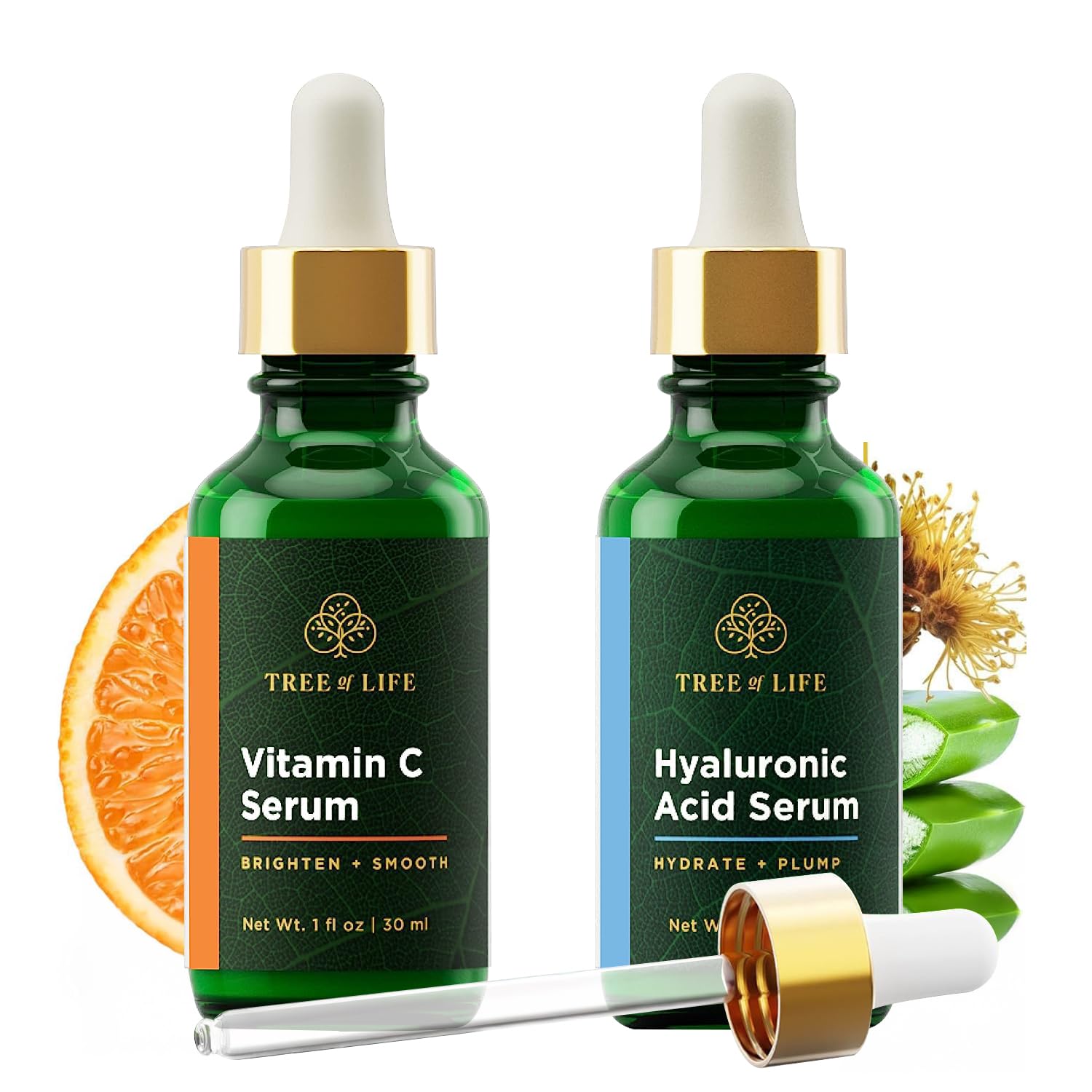 Tree of Life Hyaluronic Acid Serum For Face - Deep Hydration for Dry, Dehydrated, & Sensitive Skin - Dermatologist Tested - Moisturizing Treatment for Smooth Skin, 2 Fl Oz