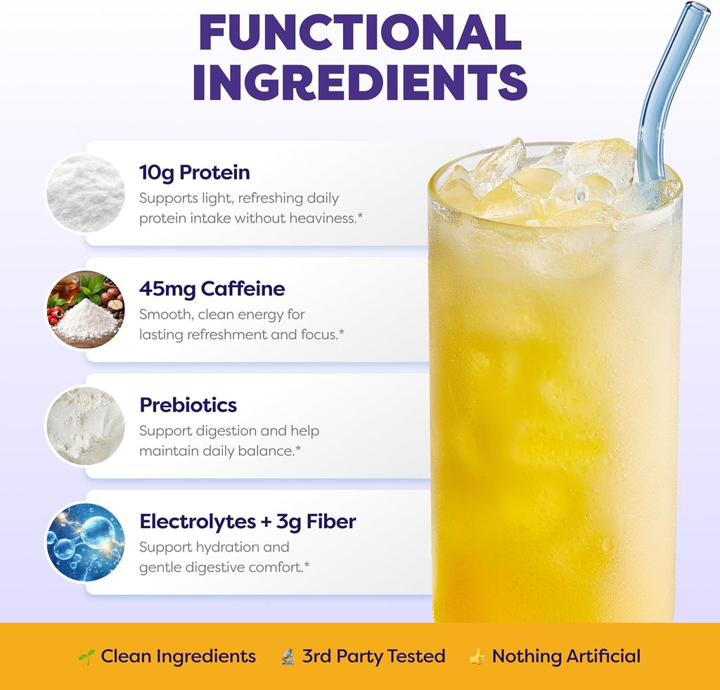 Javvy Clear Protein Powder with Clear Whey Protein, Pineapple Mango