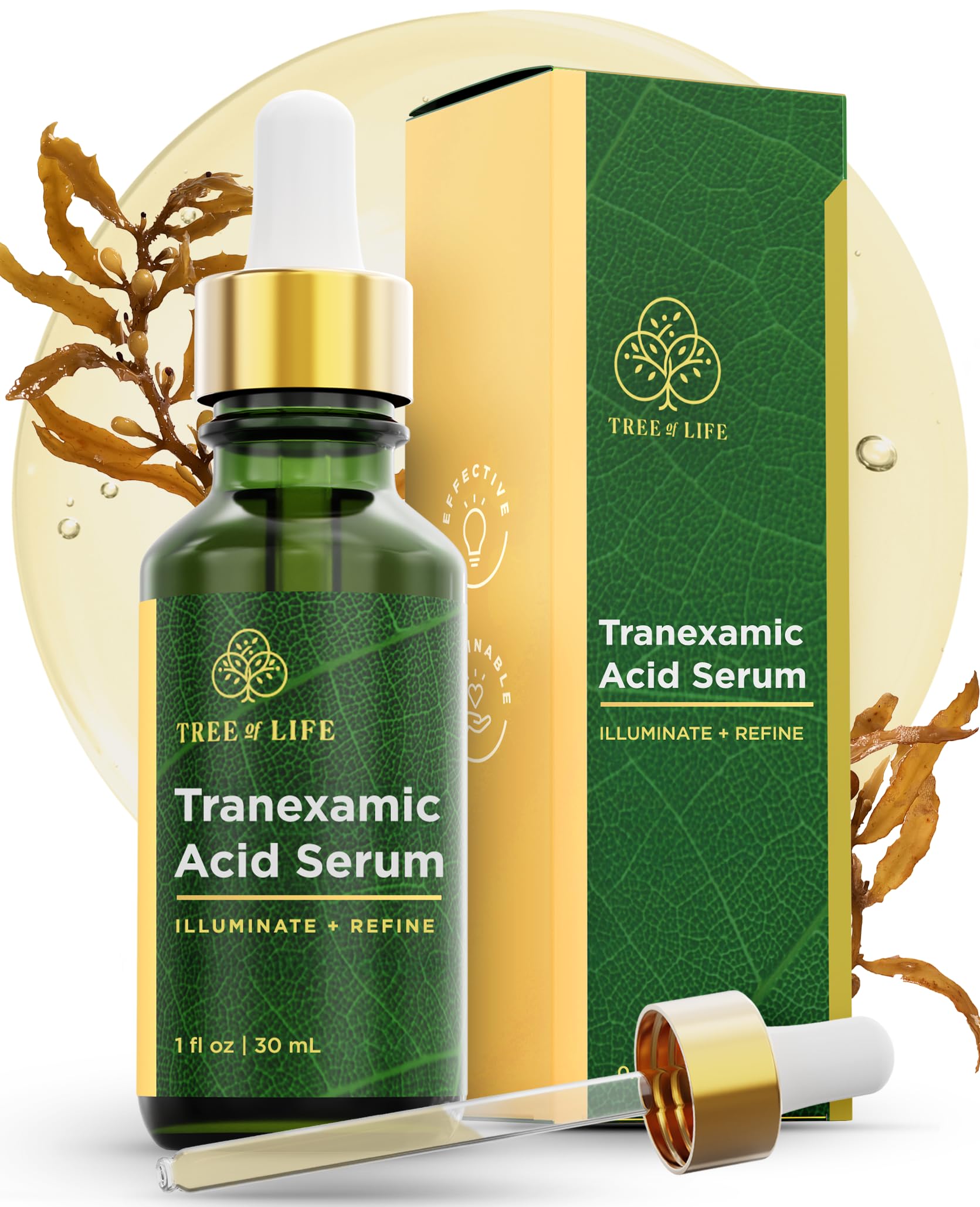 Tree of Life Hyaluronic Acid Serum For Face - Deep Hydration for Dry, Dehydrated, & Sensitive Skin - Dermatologist Tested - Moisturizing Treatment for Smooth Skin, 2 Fl Oz