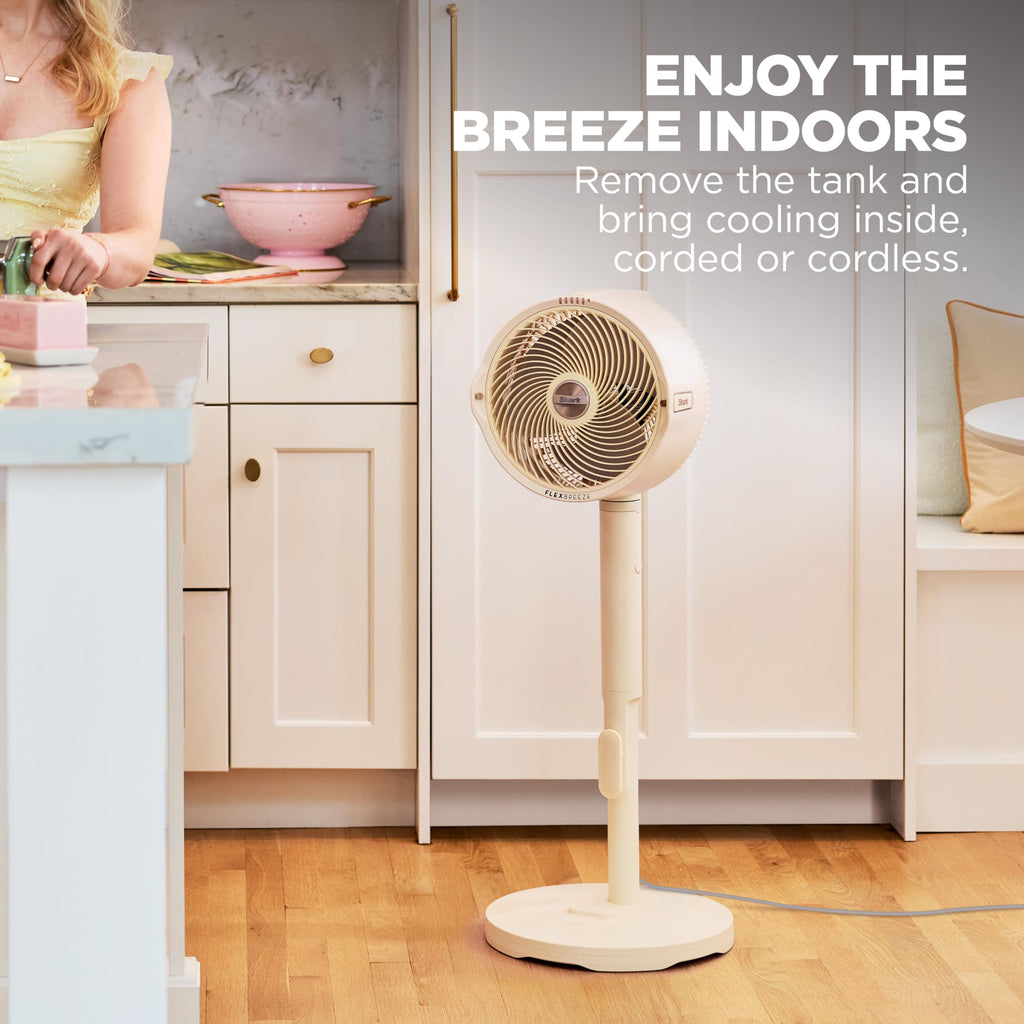 Shark FlexBreeze Pro Mist 2-in-1 Fan with Integrated Mist, Blush, FA300PK2