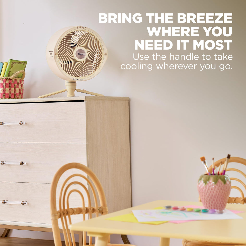 Shark FlexBreeze Pro Mist 2-in-1 Fan with Integrated Mist, Blush, FA300PK2