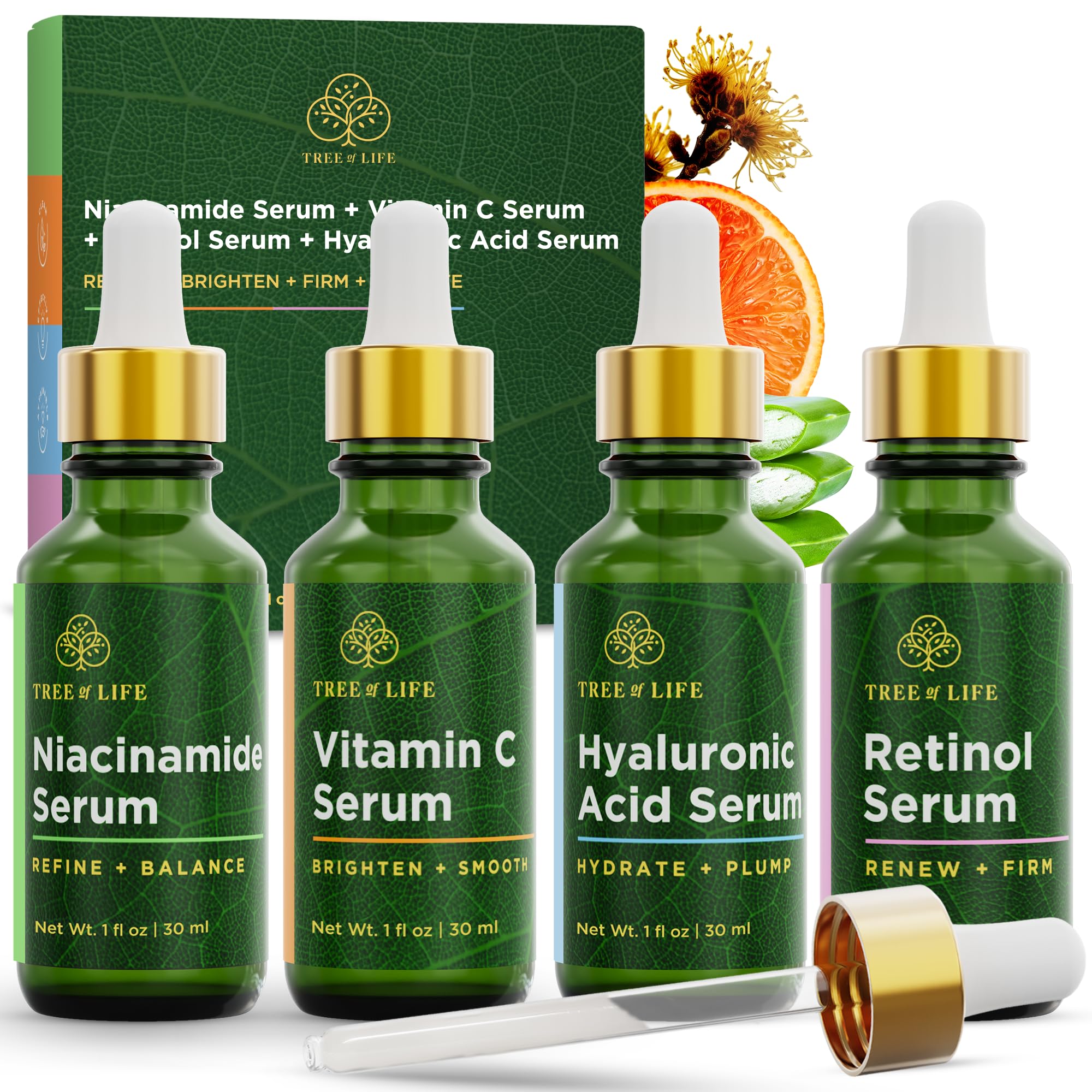 Tree of Life Hyaluronic Acid Serum For Face - Deep Hydration for Dry, Dehydrated, & Sensitive Skin - Dermatologist Tested - Moisturizing Treatment for Smooth Skin, 2 Fl Oz