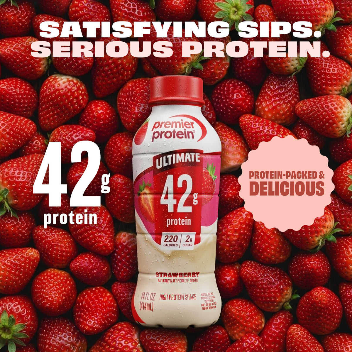 Premier Protein ULTIMATE 42g High Protein Shake, Chocolate, 12 Pack